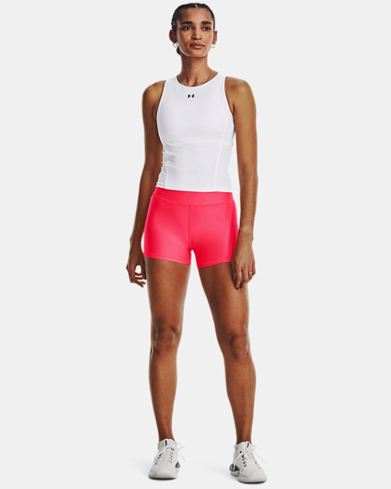 Shorts HeatGear® de Tiro Medio para Mujer, Pink, pdpMainDesktop image number 2